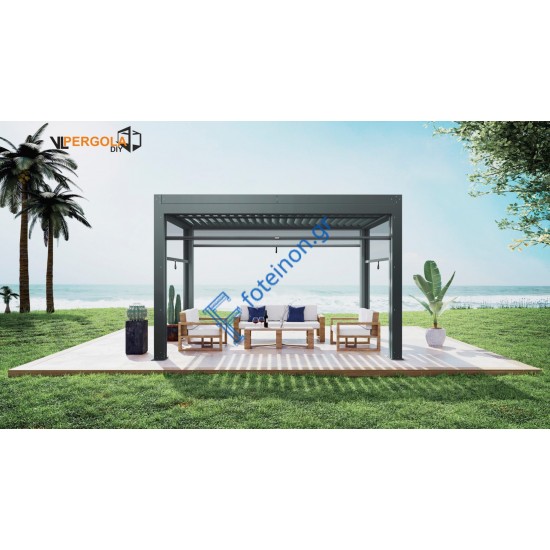 Βιοκλιματική Πέργκολα VIOMAL DIY | Χειροκίνητη Αλουμινίου