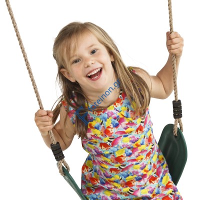 Εύκαμπτη Κούνια Παιδική Πράσινη με Πλαστικοποιημένο Σχοινί