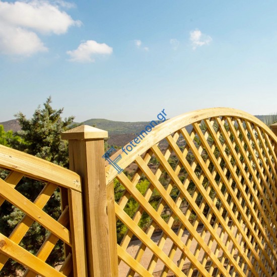 Καφασωτό Διαγώνιο Αψίδα 6x6εκ. ΚΑΦΑΣΩΤΟ ΔΙΑΓΩΝΙΟ ΑΨΙΔΑ (6x6) 100 x 100εκ.